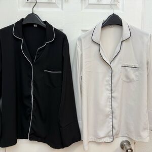 Women's Black and White Causal Shirts